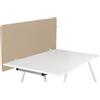 HJH Office divisorio Acustico per scrivania 62x120 cm FLEXMIUT D1 Privacy Screen, divisorio fonoassorbente per scrivania, Beige