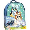 Liscianigiochi -Bluey Zainetto Colouring And Drawing School, 104604, Multicolore, Taglia única