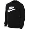 Nike NSW Club Crew Felpa, Nero, M Uomo
