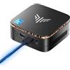 NiPoGi Mini PC AK1PLUS N97 (Fino a 3,6 Ghz, 4C/4T) 16 GB RAM 1TB SSD M.2 Con Wifi