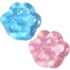 Generico 2 Pezzi Taba Squishy Zampe | Taba Squishy Gatto | Cat Paw Squishys Fidget Toys | Giocattoli Antistress Lavabili Trasparenti con Glitter per Alleviare Stress | Giocattolo Antistress per Bambini Adulti