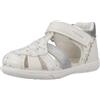 Geox B Sandal ZAPITO Girl, Bambina, White/Silver, 25 EU