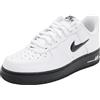 NIKE Air Force 1, Sneaker Uomo, Bianco e Nero, 44.5 EU