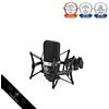 Neumann TLM 102 Nero Cardioide Microfono a Condensatore Studio Set con Suppor...