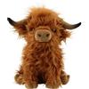 lilizzhoumax Peluche di Yak 25cm, Morbido Giocattolo Animale da Fattoria, Mucca e Selvatici, Regalo per Bambini e Amici Marrone