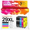 ejet 29XL Compatibile per Cartucce Epson 29 29 XL per Expression Home XP-245 XP-342 XP-442 XP-255 XP-345 XP-445 XP-235 XP-432 XP-435 XP-247 XP-257 XP-335（2 Nero,1 Ciano,1 Magenta,1 Giallo, 5-Pack）