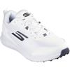 Skechers Go Golf Max Fairway 4, Scarpe da Ginnastica Uomo, Tessuto Sintetico Bianco con Finiture argentate, 46.5 EU