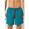 Calzedonia Boxer In Fantasia Uomo Costume Formentera Blu