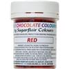 Sugarflair Colours Sugarflair Chocolate Colour Red - Colorante Alimentare, Colorante Cioccolato per Colorare Cioccolatini e Praline - 35g