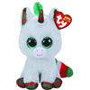 Ty UK Ltd- Snowfall Xmas Beanie Boos Unicorno Neve Natale 2020-Boo-Reg Peluche, Multicolore, 15 cm, 36238