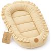 Totsy Baby Nido morbido in Mussola - traspirante per Neonato portatile e soffice 50x90 cm - accogliente coccoloso per Lettino Culla Carrozzina Cameretta Viaggio Bimbo Bimba Beige chiaro