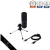 ELECOM Microfono a Condensatore Connessione USB Funzione Controllo Guadagno P...