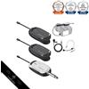 Alvoxcon Microfono Wireless Cuffie Microfono da bavero Wireless UHF Clip