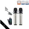 ALVOXCON USB Microfono Wireless Microfono Portatile UHF Microfono a Condensatore