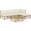 Tecno Arredo 3 Outdoor Set Divani da Giardino 6pz in Bambù