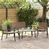 Tecno Arredo 3 Outdoor Set da Pranzo da Esterno Marrone ERGONOM.