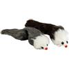 JACK AND VANILLA, Giocattoli per gatti a forma di topo 2 pezzi stimolano l'istinto di caccia materiali durevoli facili da pulire 16 cm colori assortiti modello Cat Toys