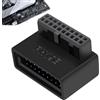 Generic Adattatore USB per scheda madre 19/20 pin a 90 gradi, USB 3.0 ad angolo retto, connettore interno per scheda madre, prolunga cavo