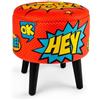 Excelsa Pouf con contenitore imbottito fantasia Pop cod.65092