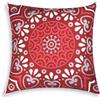 Excelsa Cuscino Mandala Red 45x45 decorativo, federa cotone imbottito cod.63377