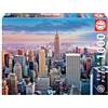 Educa - Genuine Puzzles HDR. Midtown Manhattan, New York. Puzzle per Adulti. Misura: 68 x 48 cm. Include la colla del fix puzzle. Da 14 anni(14811)
