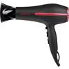 Girmi PH20 Asciugacapelli, 2000W, 2 velocità, 3 temperatura, Funzione getto d'aria fredda, Incluso diffusore, Nero/Rosso
