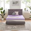 SINWEEK Coprimaterasso in gel memory foam da 5 cm, morbido, ventilato, topper per letto, certificato CertiPUR-US, full size, viola