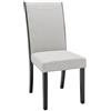 MINCETA Set di 1 Sedie da Sala da Pranzo, Sedia da Pranzo Moderna Imbottita con Gamba in Legno per Tavolo da Pranzo e Cucine, Sedia in Tessuto ad Alte Prestazioni con Schienale Alto,Grigio Beige