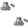 Adam Hall Hardware 17290 CM 2 AH - 2x serratura a farfalla con gancio, acciaio zincato