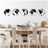 Wallity Hanah Home Elegante accessorio decorativo da parete in metallo (5 pezzi), 50 x 50 cm, 100% metallo, spessore 1,5 mm, perfetto per decorazioni moderne per la casa e l'art