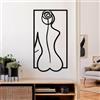 Wallity Hanah Home Elegante accessorio decorativo da parete in metallo, 70 x 38 cm, 100% metallo (spessore 1,5 mm), facile da montare a parete, perfetto per la decorazione moderna della casa