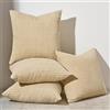 Topfinel Federe de Cuscini 60x60 in Velluto a Coste Divano Copricuscini Decorativa Moderno Fodere Cuscini per Camera da Letto Cerniera Invisibile 4 Pezzi Cachi