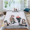 EOASNRTCB Set Copripiumino Blackpink 3D Stampato Set Biancheria Da Letto Blackpink Set Copripiumino in Microfibra Morbida Con Chiusura A Cerniera E Federe Cuscino Single（135x200cm）