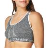Calvin Klein Performance Calvin Klein - Reggiseno Sportivo da Donna Grigio Erica e Bianco. XS