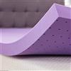 SINWEEK Coprimaterasso in gel memory foam da 7,6 cm, morbido, ventilato, topper per letto, certificato CertiPUR-US, misura doppia, viola