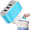 Holdes Caricatore Usb Multiplo Caricabatterie Cellulare Caricabatterie,Cubo Caricabatterie USB,Caricatore Portatile Con Adattatore Da Muro A 3 Porte,Spin a USB Intelligente Luminosa Per Smartphone