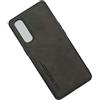 Kepuch Silklike Cover per Oppo Find X2 Neo/Reno 3 PRO 5G - Custodia Case Piastra Metallica Incorporata per Oppo Find X2 Neo/Reno 3 PRO 5G - Nero
