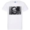French Unicorn T-Shirt Uomo Girocollo Cotone Bio Jack Nicholson Attore The Shining Photo Nero e Bianco Cinema, bianco, S