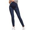 Eauptffy Jeans Premaman Autunno, Pantaloni Curvy Donna, Supporto Pancia Jeans A Vita Alta Butt Lift Modellante Pantaloni In Denim Per Gravidanza Elastici Slim Traspiranti