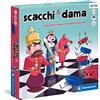 Clementoni - Dama e Scacchi, Gioco da Tavolo Ragazzi 6+ Anni e Adulti, con Pedine Illustrate, per 2 Giocatori, Idea Regalo Made in Italy, Lingua Italiana, 16292