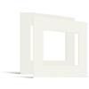 JUNOMI® Set da 2 Passepartout 30x30 cm Dimensioni Esterne - per Formato Immagine 20x20 cm - Spessore 1,5 mm - Colore Bianco Crema