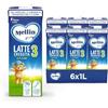 Mellin 3 - Latte di Crescita Liquido per Bambini dal 1° anno compiuto al 2° anno, Pronto all'uso - Formato Convenienza da 6 litri (6x1L)