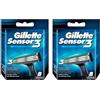 Gillette Sensor3, Confezione da 16 Lamette da Barba di Ricambio da 3 Lame, con Testina Snodabile, Rivestimento in Cromo per Lame che Durano a Lungo