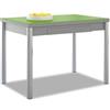 ASTIMESA Alas Vetro Tavolo da cucina, Metallo, Verde, 90 x 50 cm