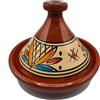 Generico Tajine XL 35 cm in Terracotta Dipinta a Mano - Pentola Tradizionale Marocchina/Tunisina + Ebook 0 0511241212