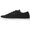 Tommy Hilfiger Donna Sneakers con Suola Preformata Canvas Lace Up Eleganti, Nero (Black), 39