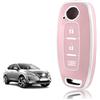 TOOMUME Cover Chiave TPU, Custodia Chiave Adatto per Nissan Qashqai J12 Juke F16 X Trail T33 Airya B6 B8 B9 Micra Altima Teana Murano Kicks, Copri Chiavi Guscio Chiave Auto Telecomando - Tre Linee