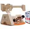 ATHLETICORE 2 maniglie per flessioni in legno antiscivolo - Parallettes portata fino a 250 kg - Attrezzatura Calisthenics