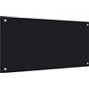Generico Paraschizzi per Cucina Nero 80x40 cm in Vetro Temperato Casa e Giardino, Cucina e Pranzo (5,45KG)
