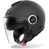 MOTOTOPGUN AIROH Helios HE29 Casco Moto, Nero (Anthracite Matt), MS